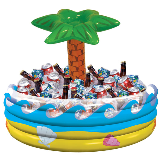 Tropical Palm Tree Inflatable Coolers - 4 PC