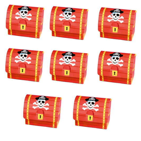 399900 IP X6 - Pirate Treasure Paper Favour Boxes - 6 PKG/8