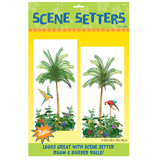 672112 IP X9 - Palm Tree Scene Setter Add-Ons 85cm x 1.65m - 9 PKG/2