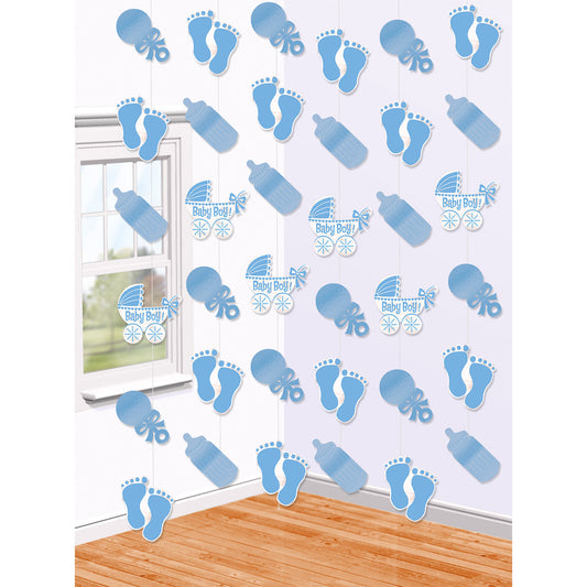 679658 IP X6 - Baby Boy String Decorations - 6 PKG/6