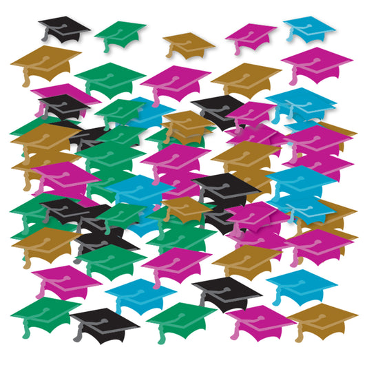 9900816 IP X12 - Graduate Mini Hat Confetti - 12 PC