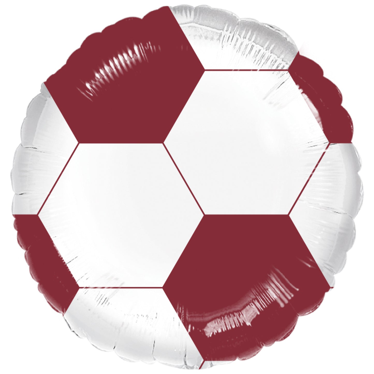 Maroon Football Standard Foil Balloons S40 - 5 PC