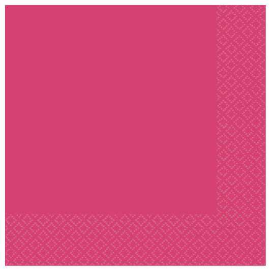 9917466 IP X18 - Lunch Napkin 3ply Fuchsia X 18 (packs of 20)