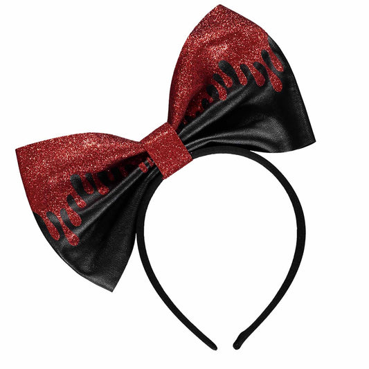 9918069 IP X6 - Blood Drip Bow Headband - Adult One Size