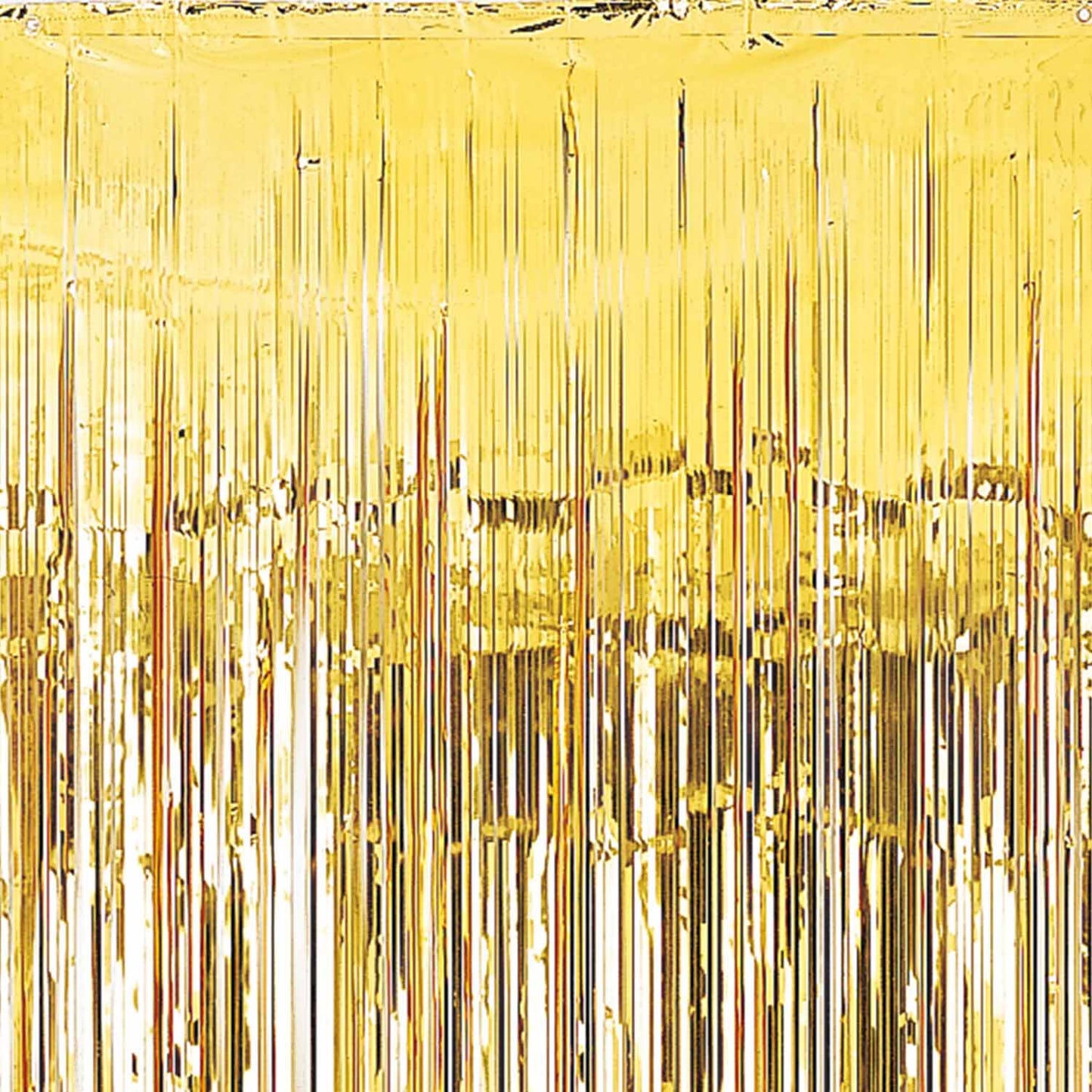 24200-19  Metallic Door Curtains Gold 91cm x 2.43m - 6 PC