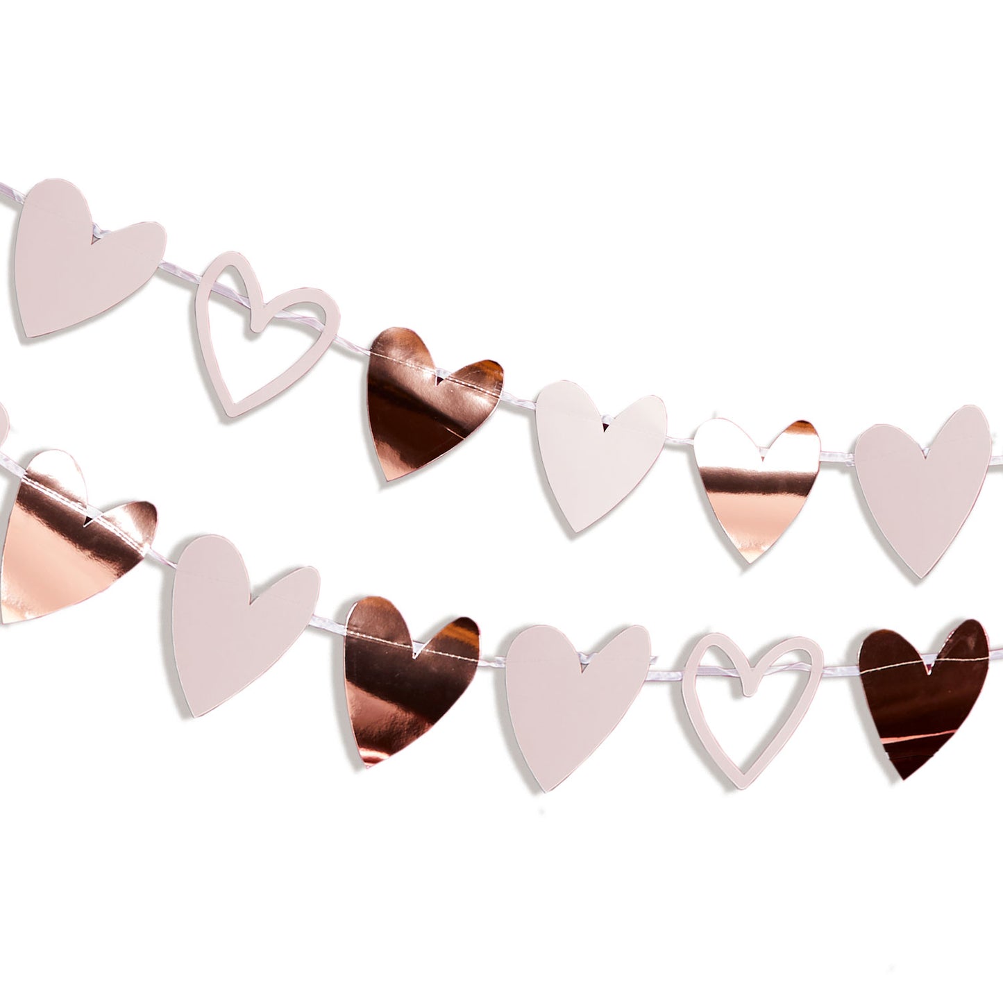 9908643 IP X6 - Valentines Open Hearts Garlands 2m - 6 PC