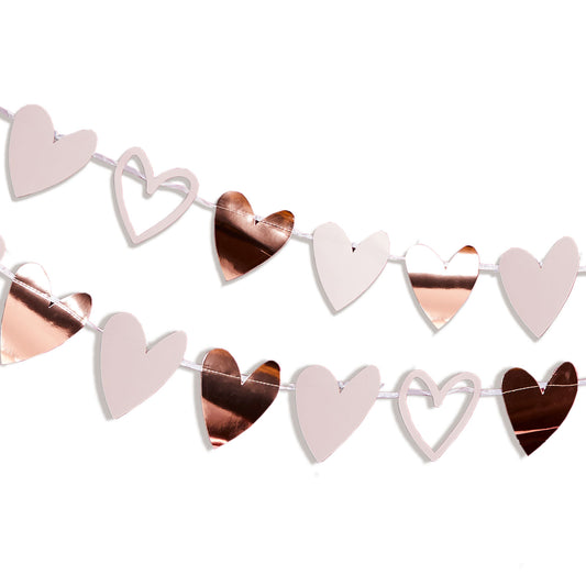 9908643 IP X6 - Valentines Open Hearts Garlands 2m - 6 PC