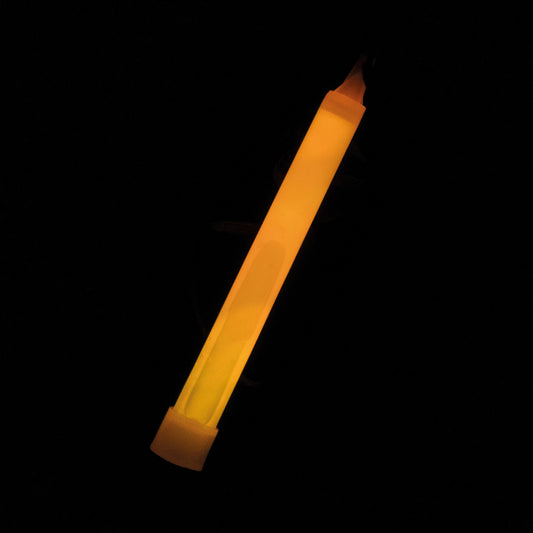 9902337 IP X6 - Fancy Glow Orange Stick Necklaces 15cm - 6 PC
