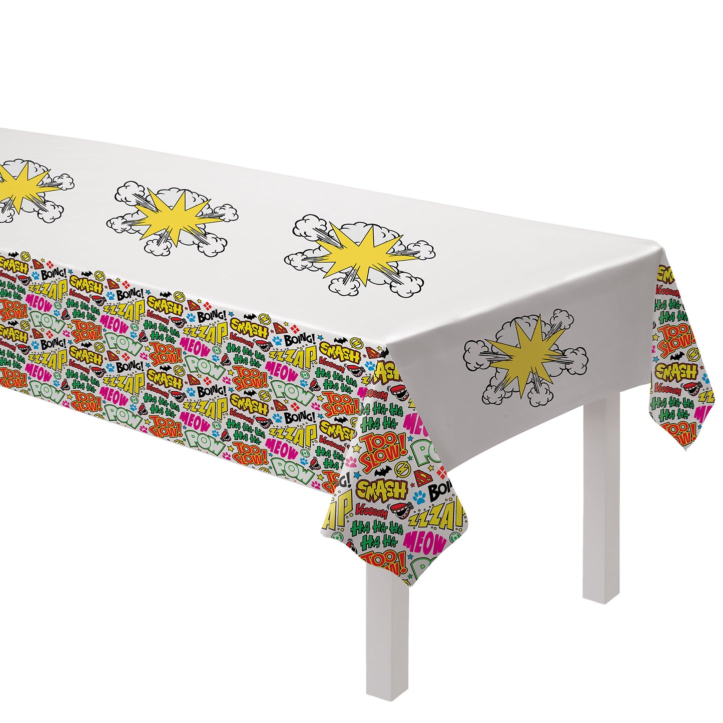 9906887 IP X6 - Justice League Paper Tablecovers 1.8m x 1.2m - 6 PC