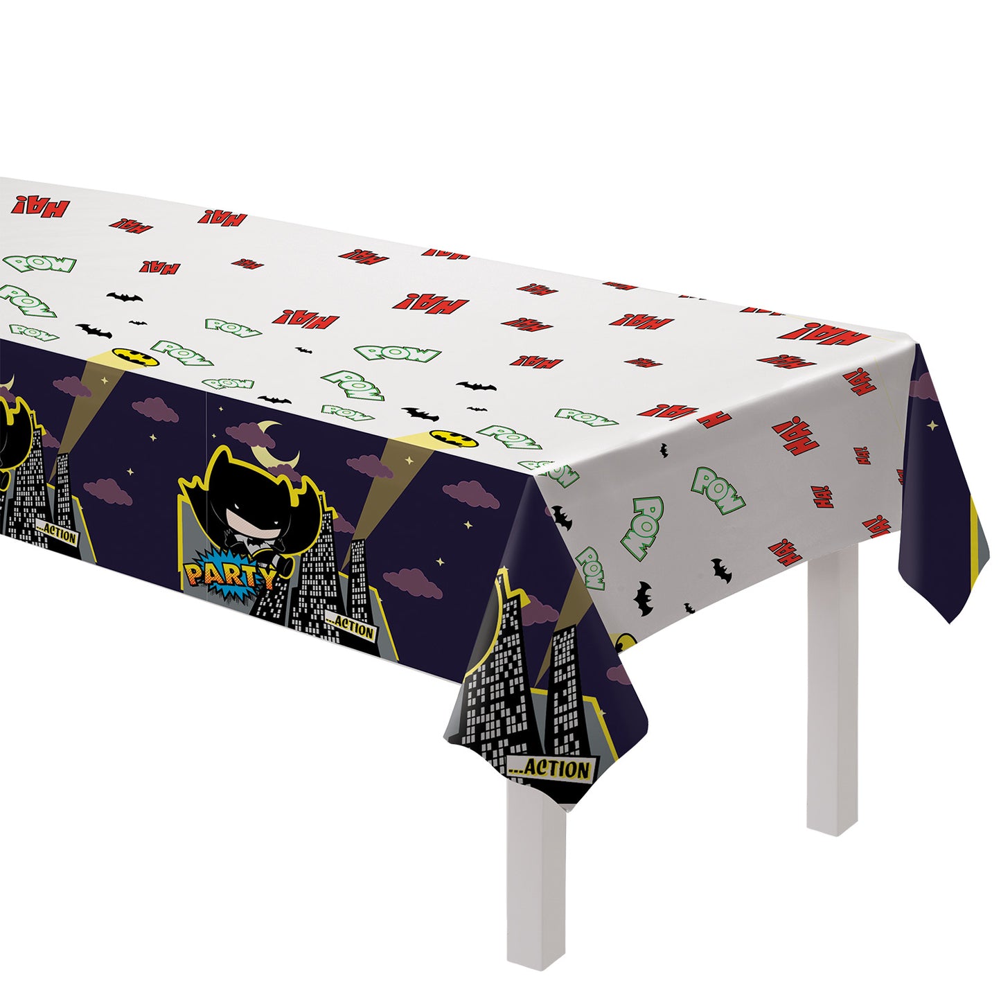 9906900 IP X6 - Batman v Joker Paper Tablecovers 1.8m x 1.2m - 6 PC