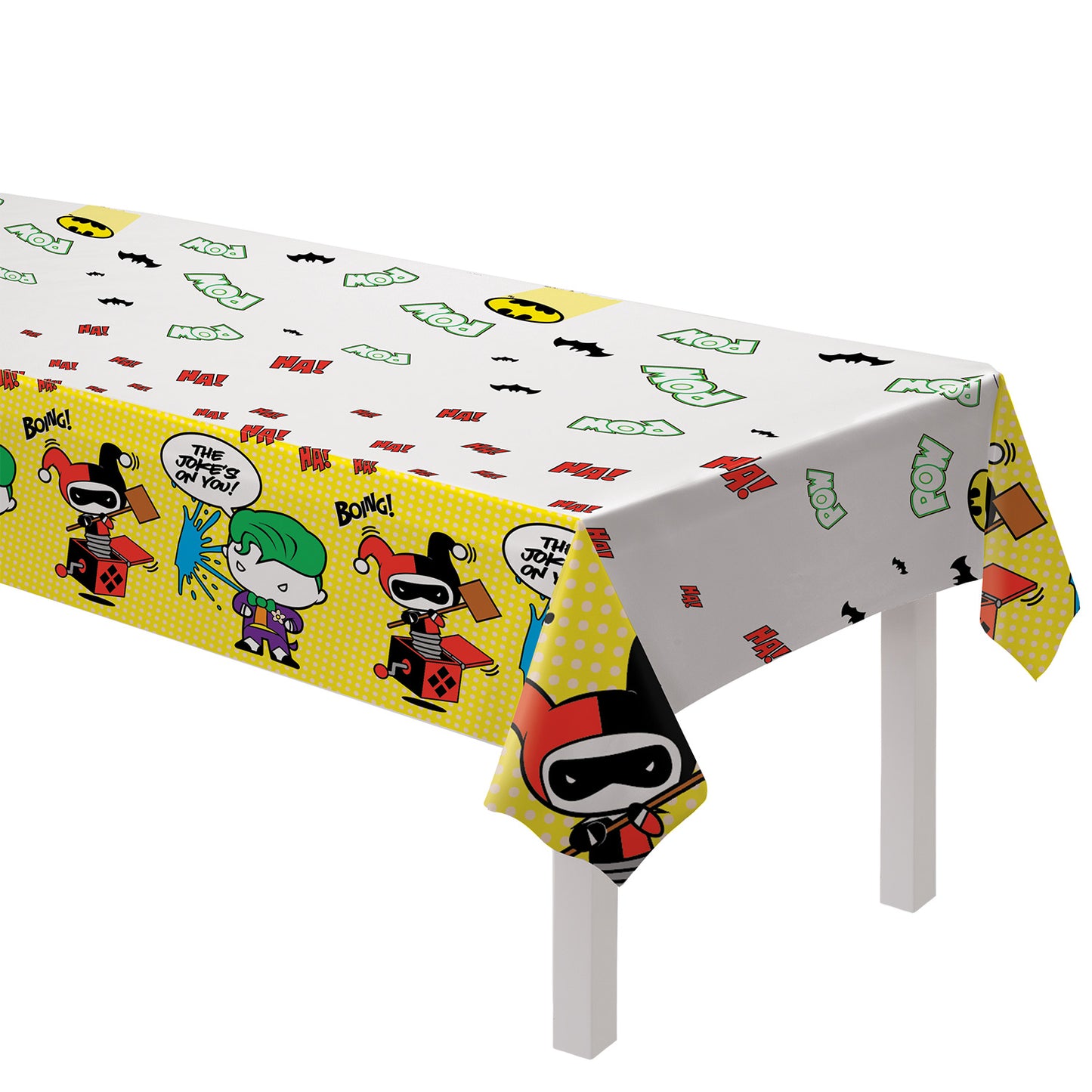 9906900 IP X6 - Batman v Joker Paper Tablecovers 1.8m x 1.2m - 6 PC