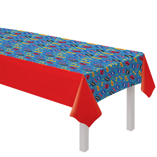9909089 IP X6 - Superhero Paper Tablecovers 1.2m x 1.8m - 6 PC