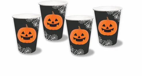 9921189 IP X12 - Spooky Spectacles Pumpkin Cups X 12 packs of 8
