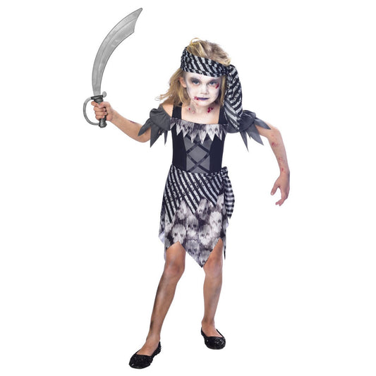 Zombie Pirate Girls 11-12 Year