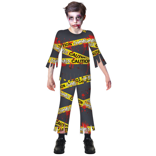 Caution Zombie BOYS 10-12 Year