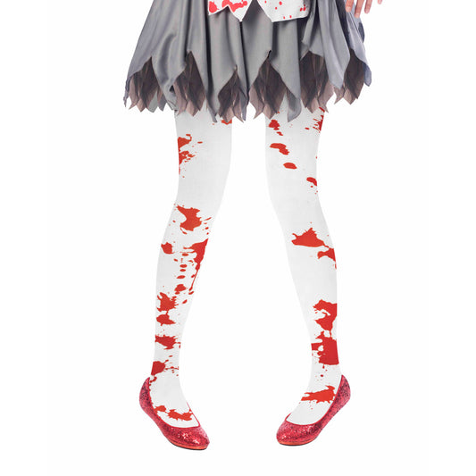 UK GIRLS BLOODY TIGHTS 5-7 YRS
