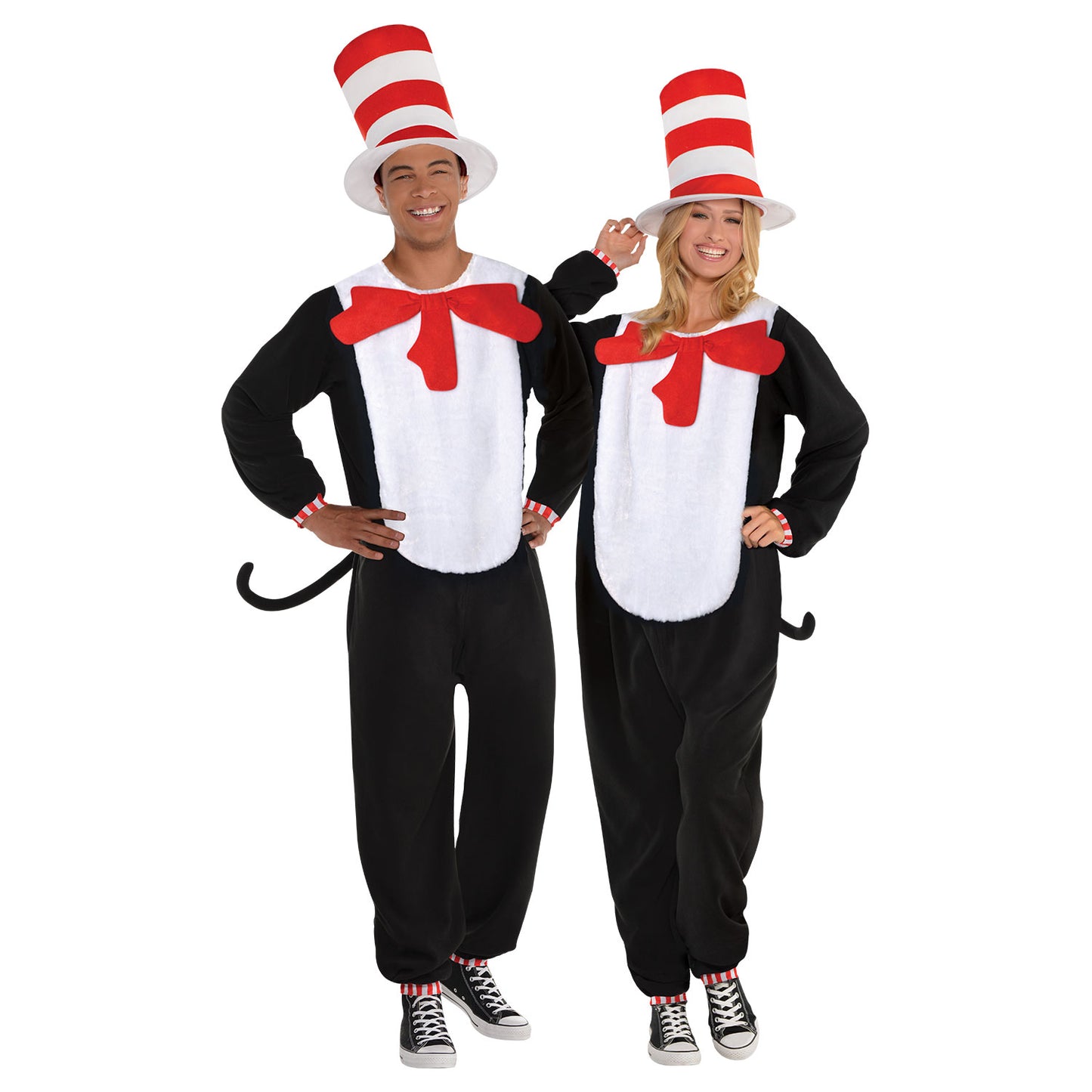 Adult Cat in Hat Jumpsuit