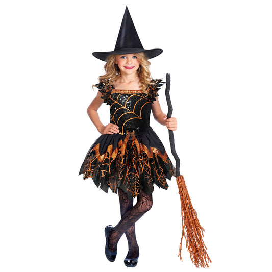 Spooky Spider Witch Costume - Various Sizes