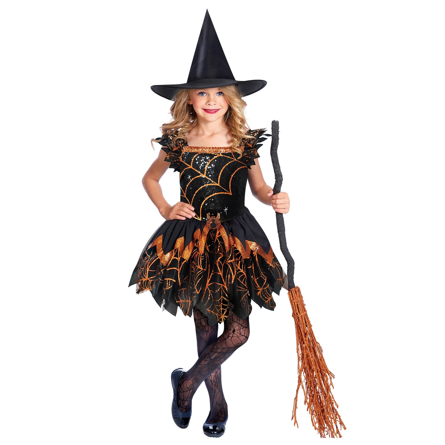 Spooky Spider Witch Costume - Various Sizes