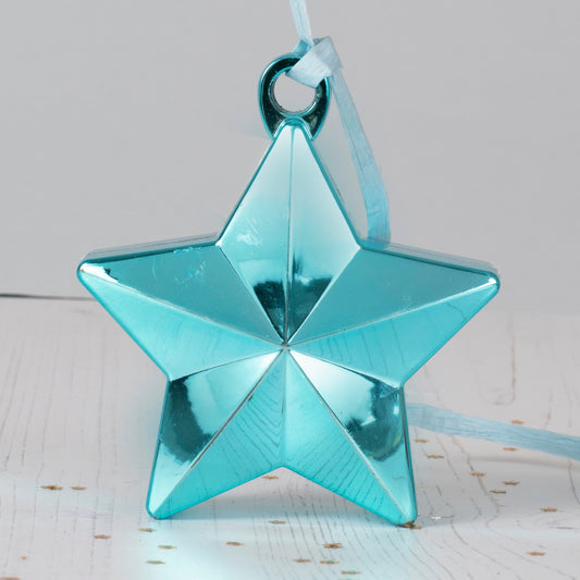 Baby Blue Star Balloon Weight- 1 Inner Pack