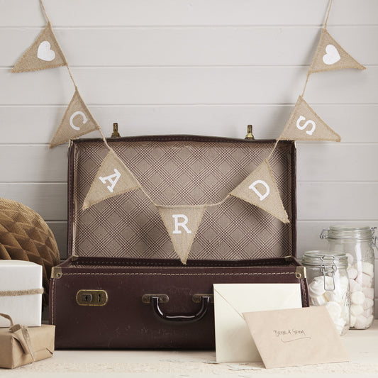 Cards Hessian Burlap Bunting - Vintage Affair- 5 Inner Pack