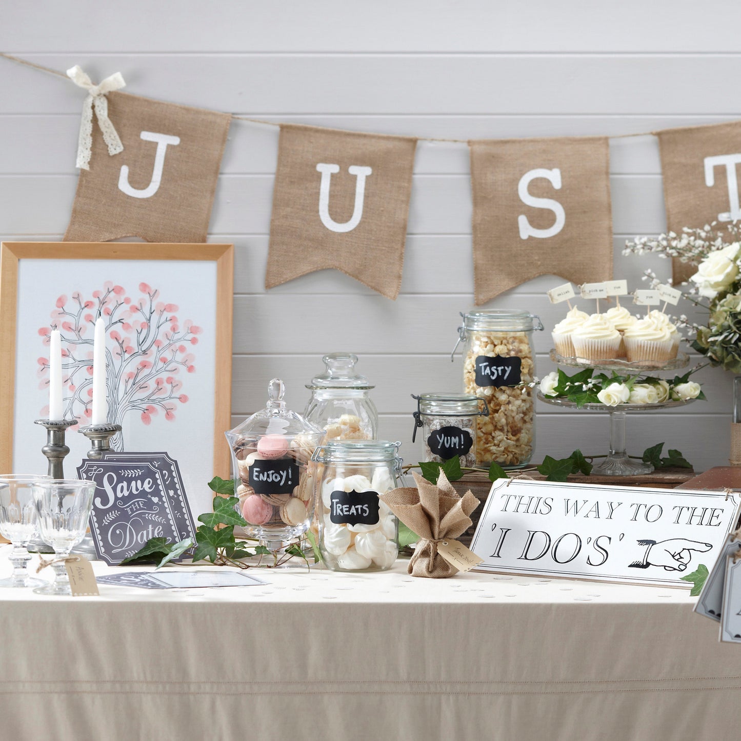 Cards Hessian Burlap Bunting - Vintage Affair- 5 Inner Pack