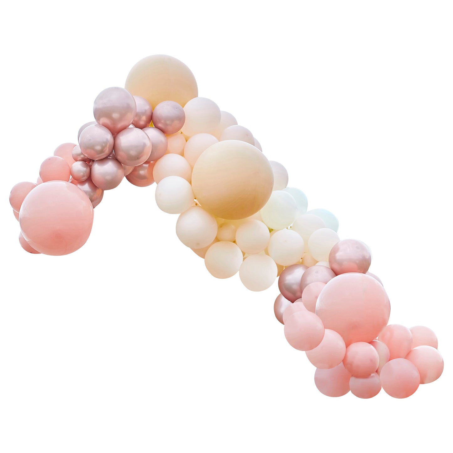 Luxe Peach, Nude And Rose Gold Balloon Arch Kit- 5 Inner Pack