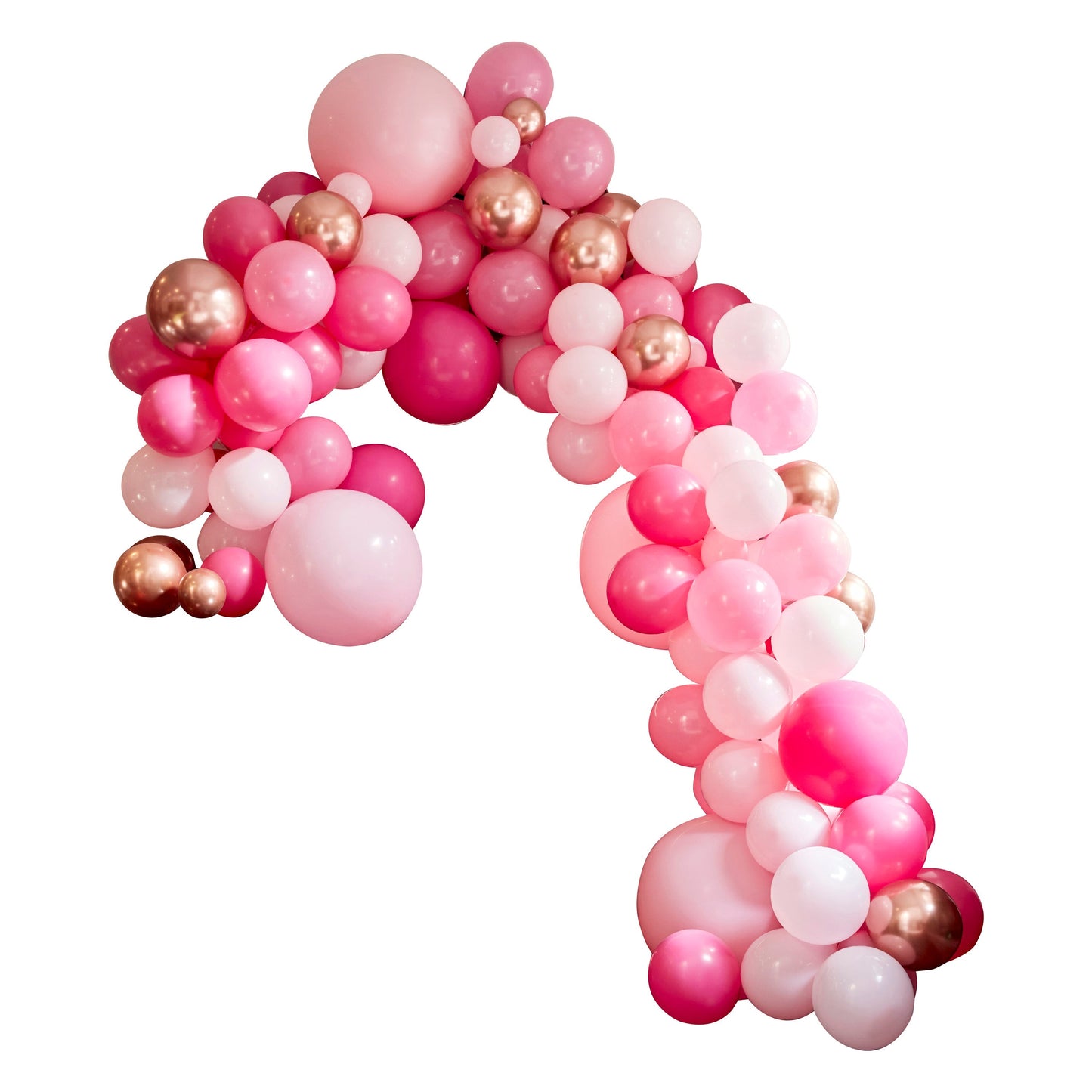 Luxe Pink and Rose Gold Balloon Arch Kit- 5 Inner Pack