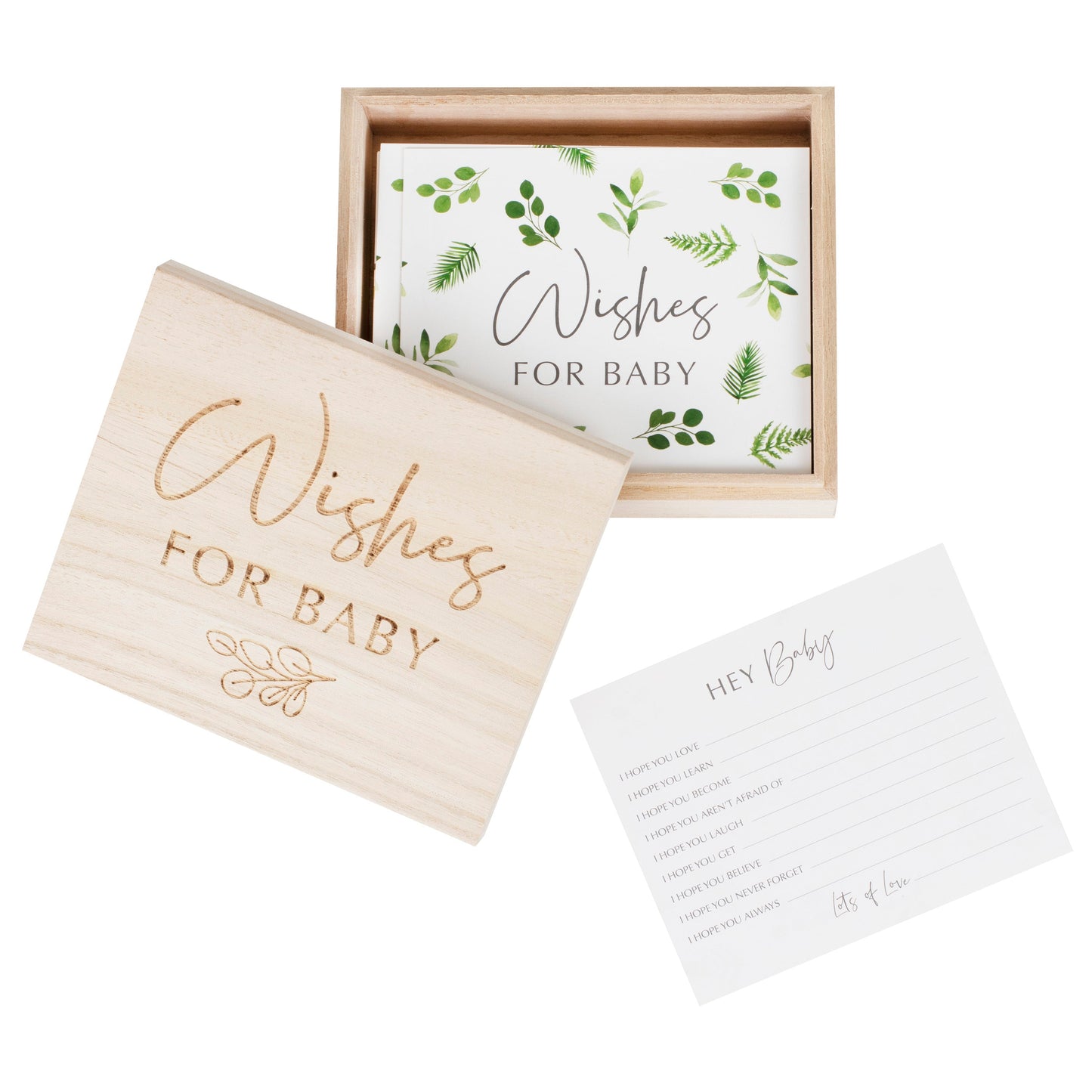 Botanical Baby Shower Advice Cards and Keepsake Box- 5 Inner Pack