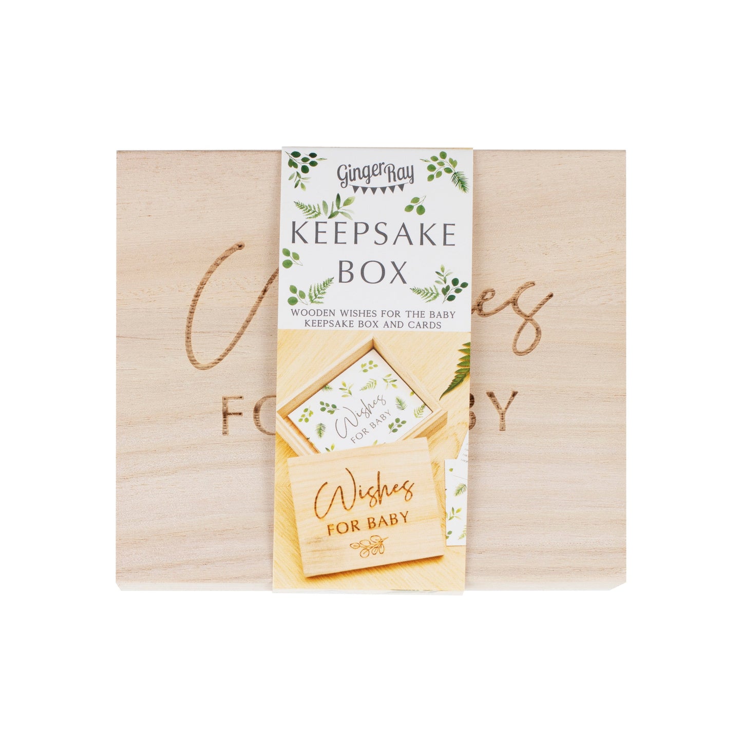 Botanical Baby Shower Advice Cards and Keepsake Box- 5 Inner Pack