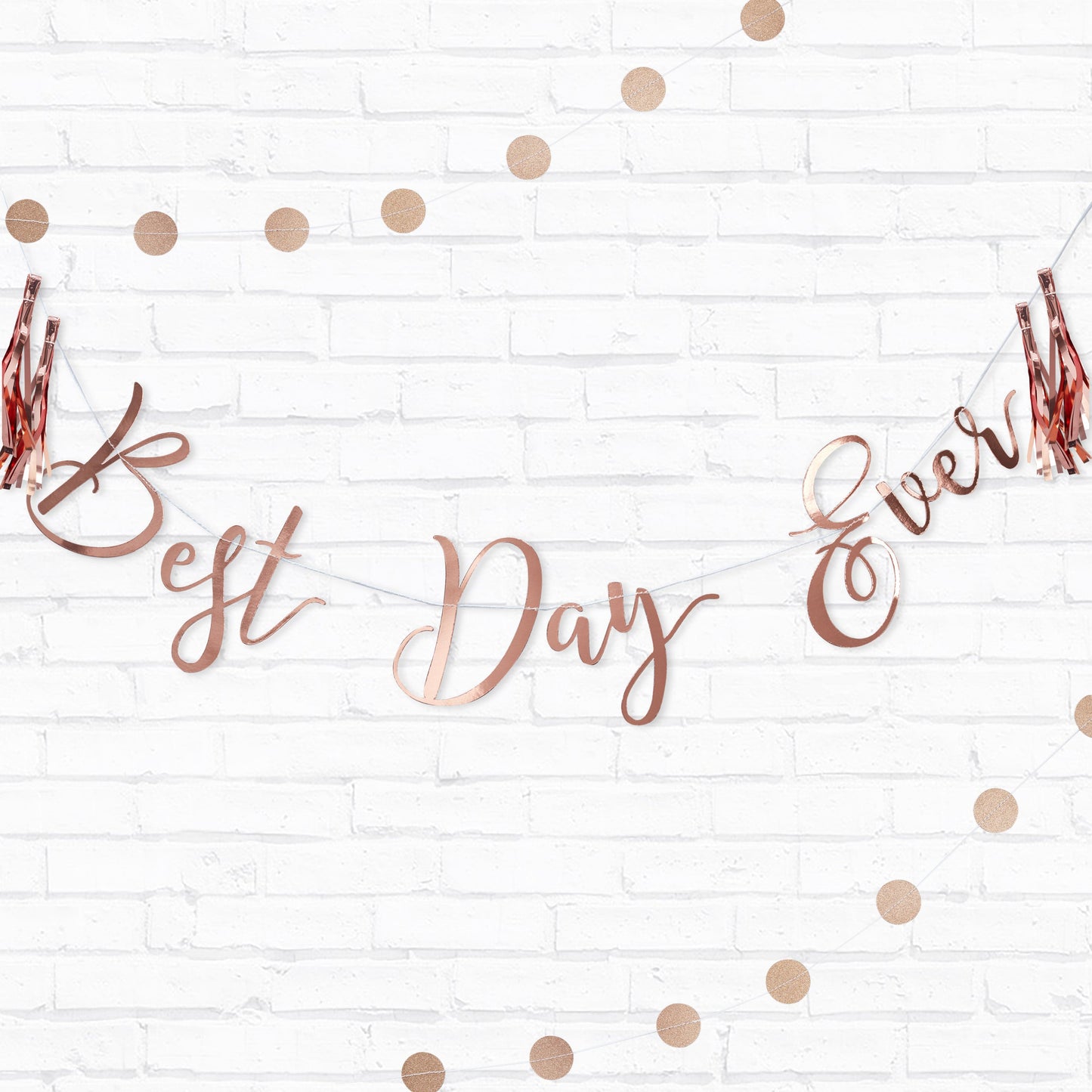 Best Day Ever Rose Gold Bunting- 10 Inner Pack
