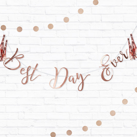 Best Day Ever Rose Gold Bunting- 10 Inner Pack