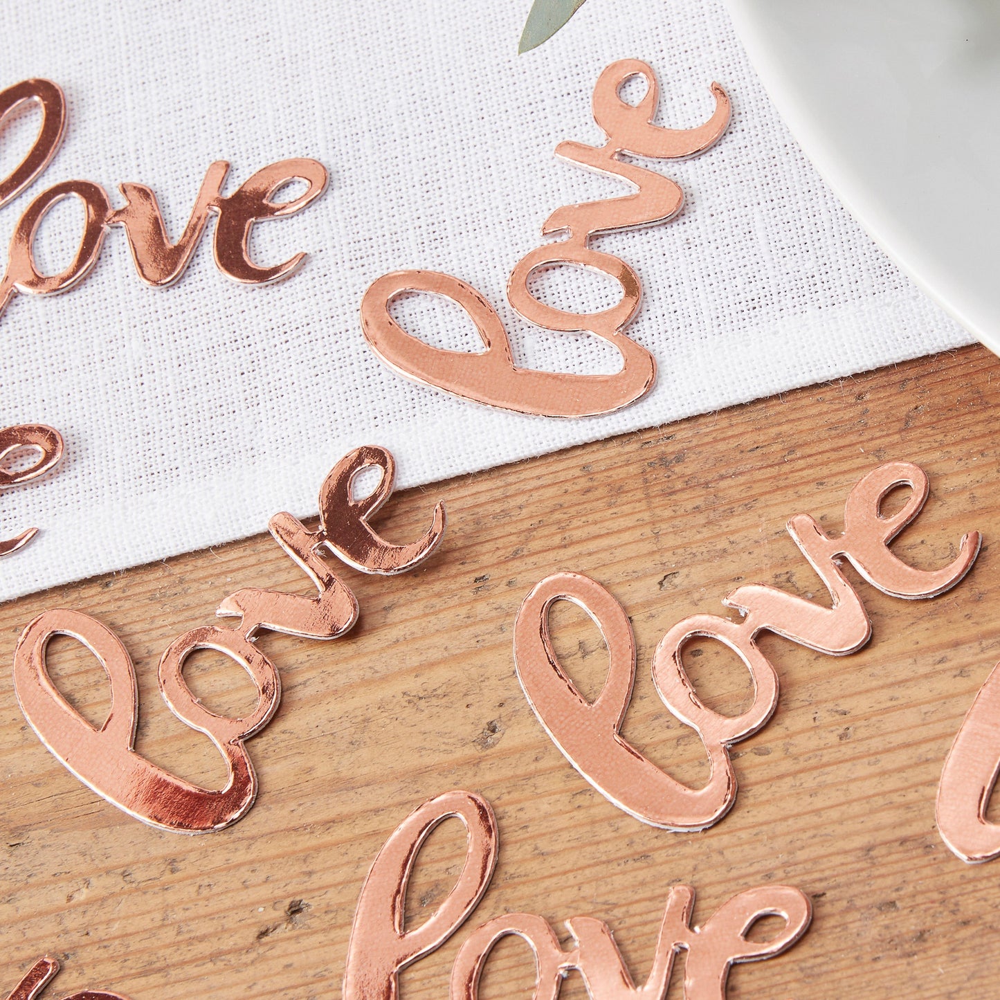 Rose Gold Love Wedding Confetti- 20 Inner Pack