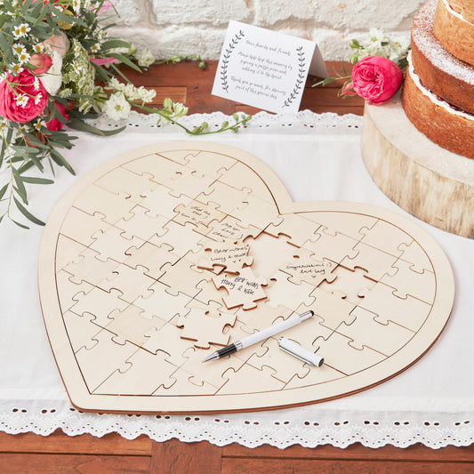 Jigsaw Wedding Guest Book Alternative- 5 Inner Pack
