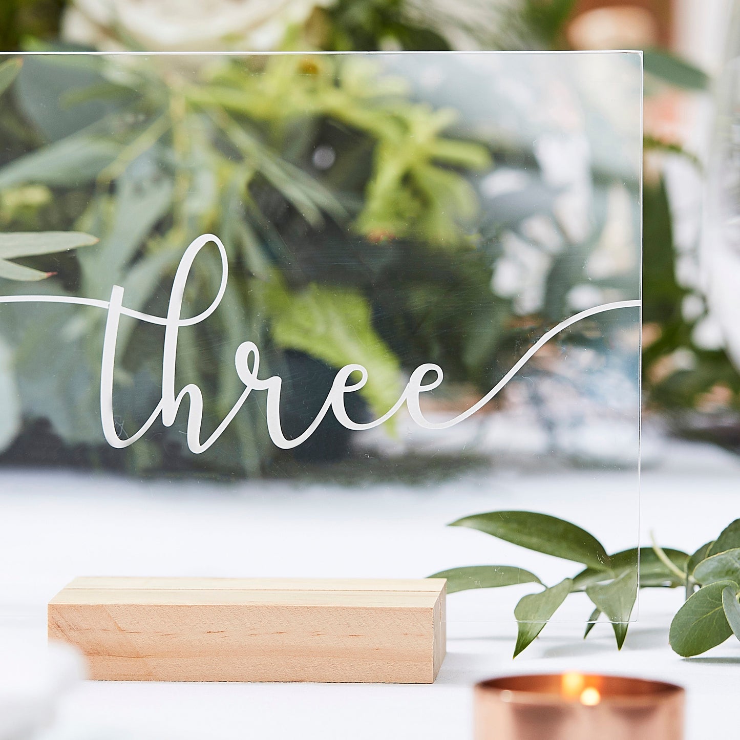 Acrylic Table Numbers- 5 Inner Pack