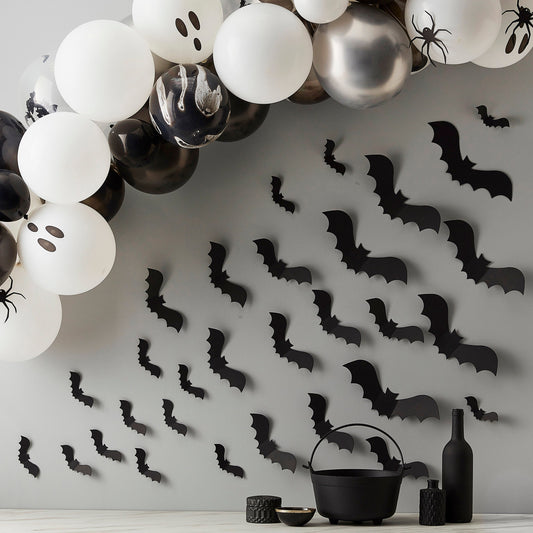 Halloween Bat Wall Decorations- 5 Inner Pack