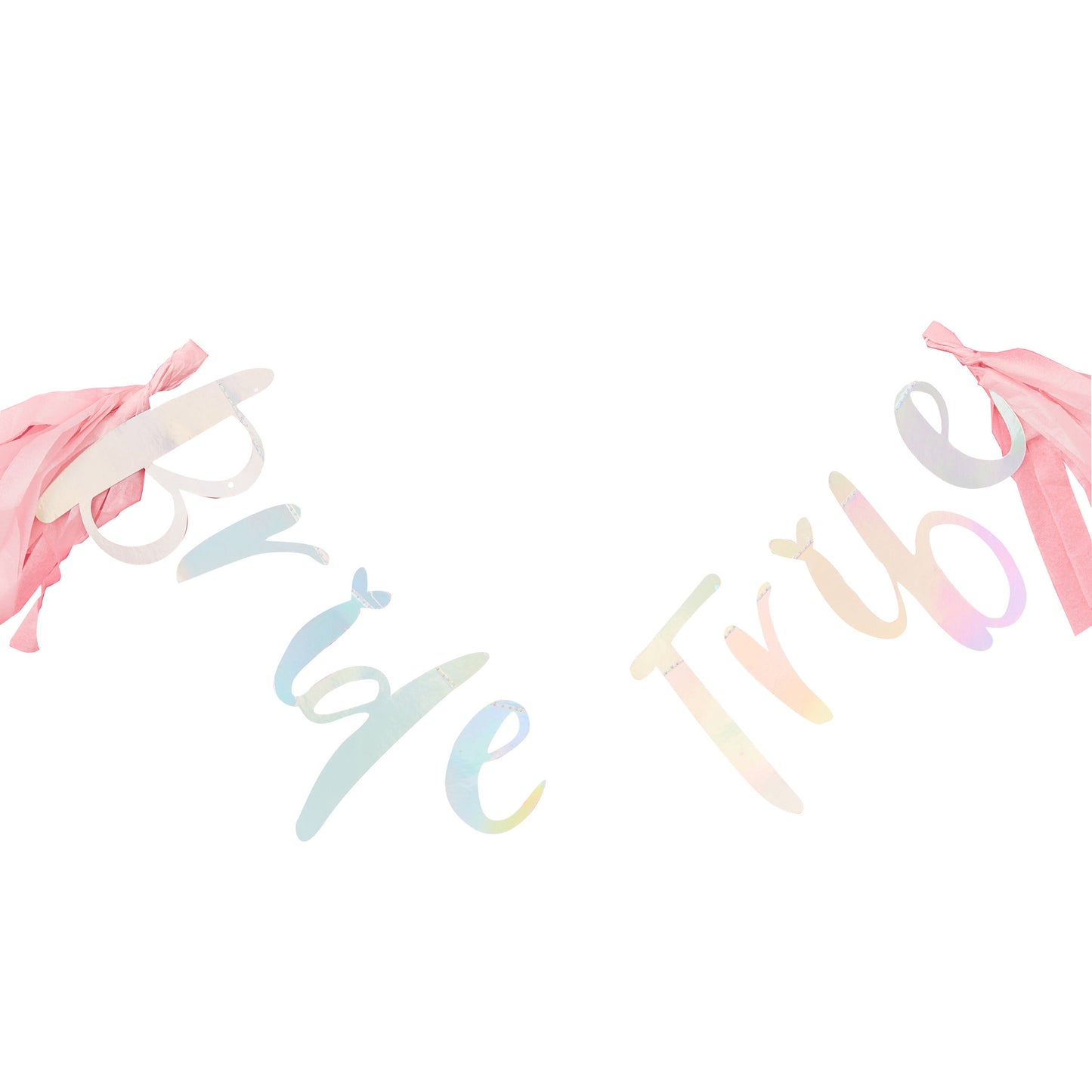 Iridescent Bride Tribe Hen Party Banner- 5 Inner Pack