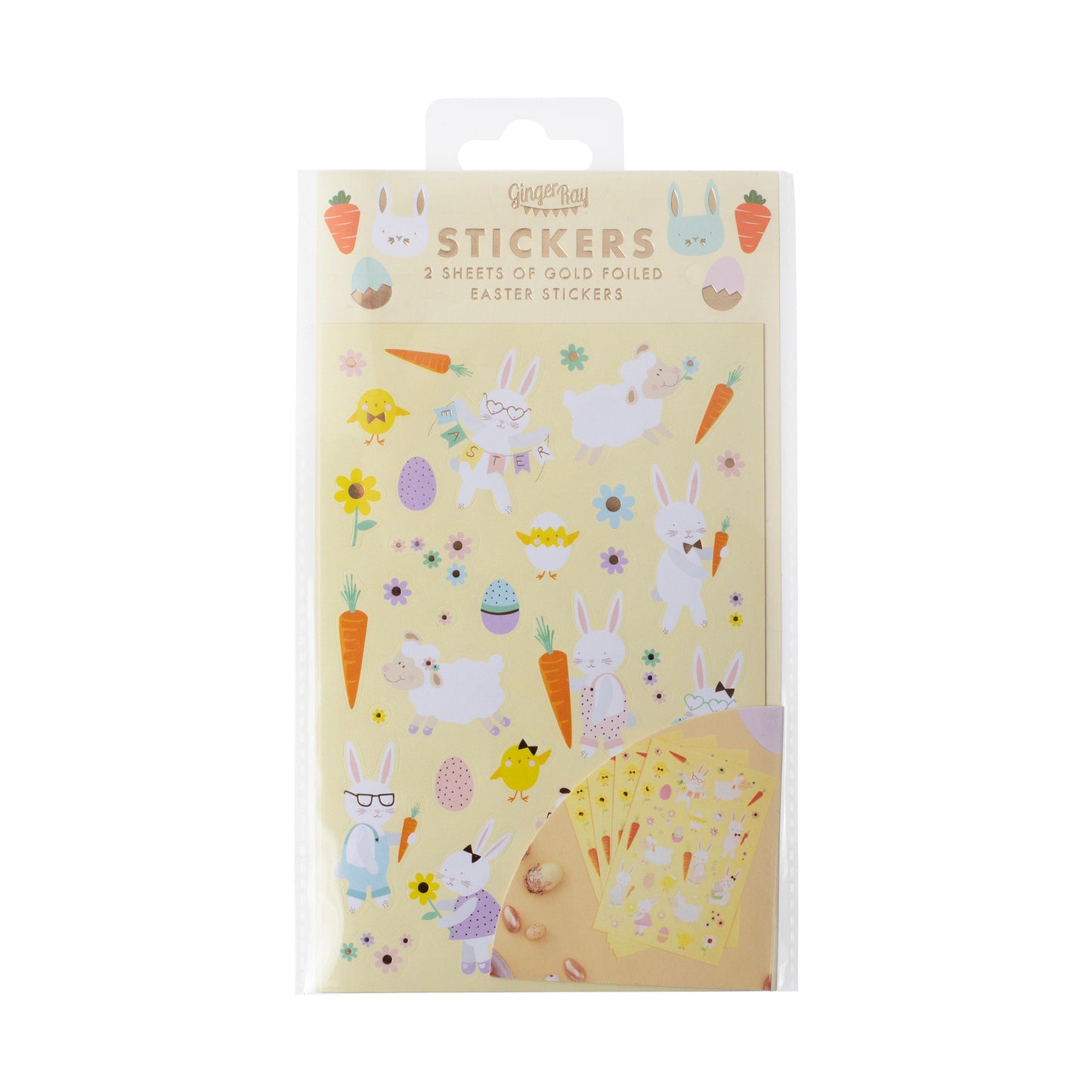 Easter Bunny & Friends Easter Stickers- 5 Inner Pack