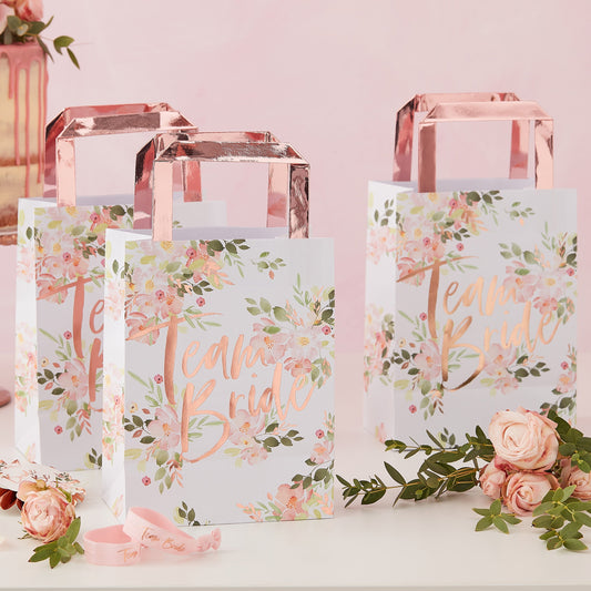 Floral Team Bride Hen Party Bags- 5 Inner Pack