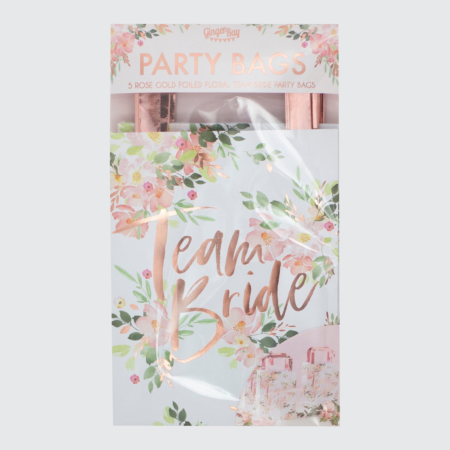 Floral Team Bride Hen Party Bags- 5 Inner Pack