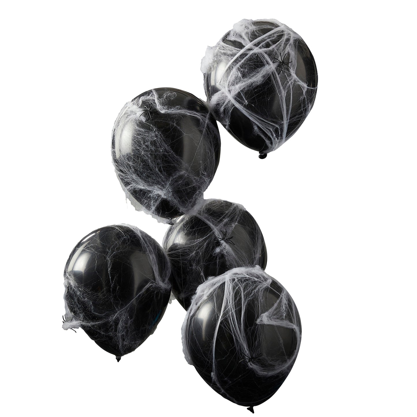 Spiders and Cobwebs Halloween Balloons- 5 Inner Pack