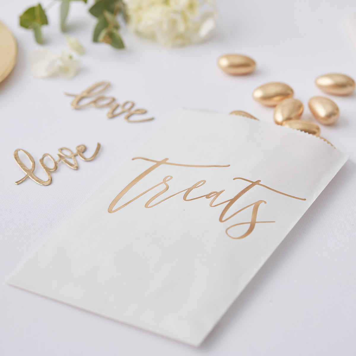 Gold Wedding Sweet Bags- 5 Inner Pack
