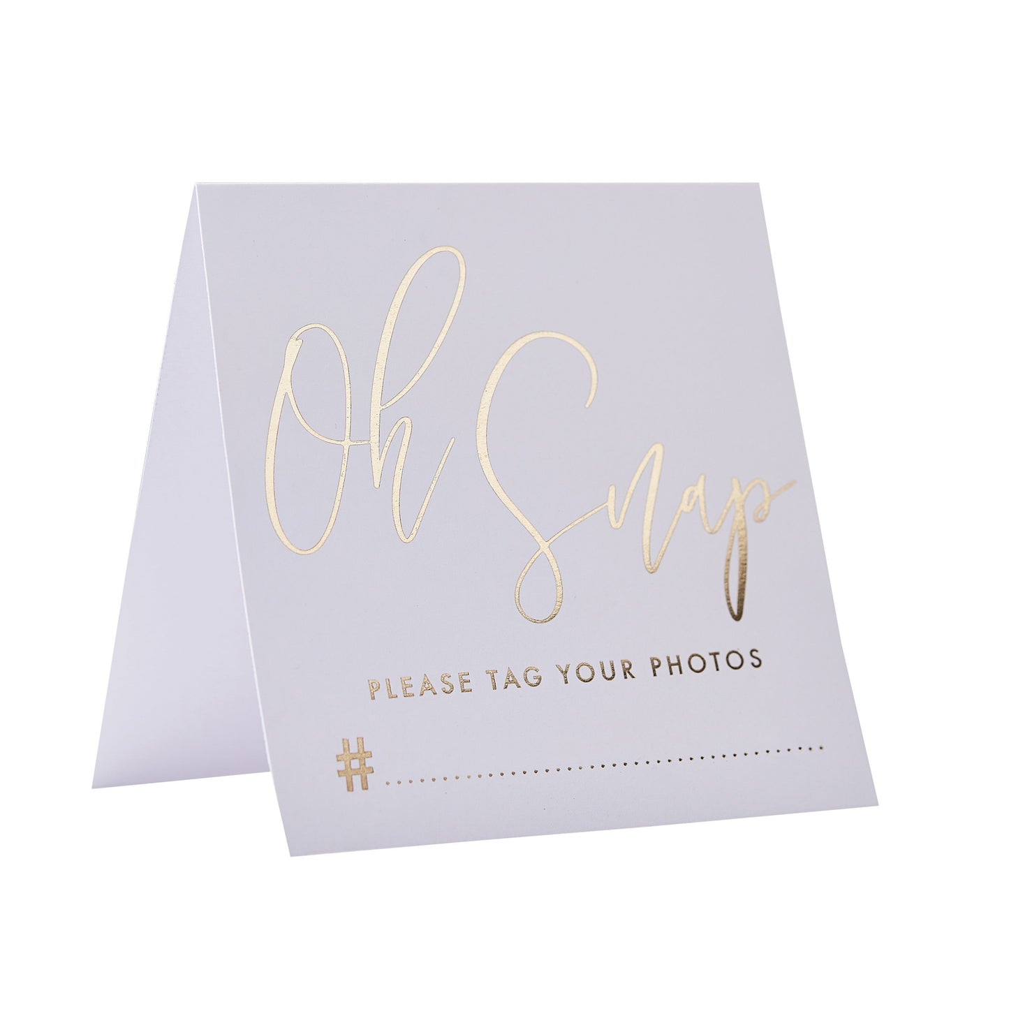 Gold Wedding Hashtag Instagram Cards- 10 Inner Pack