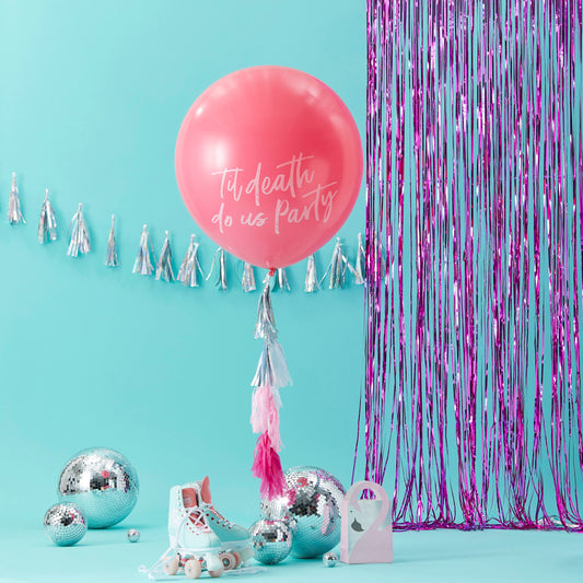 Giant Pink Til Death Do Us Party Balloon Kit- 10 Inner Pack
