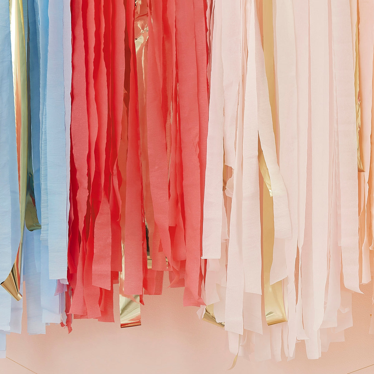 Pastel Hanging Streamer Party Backdrop- 5 Inner Pack