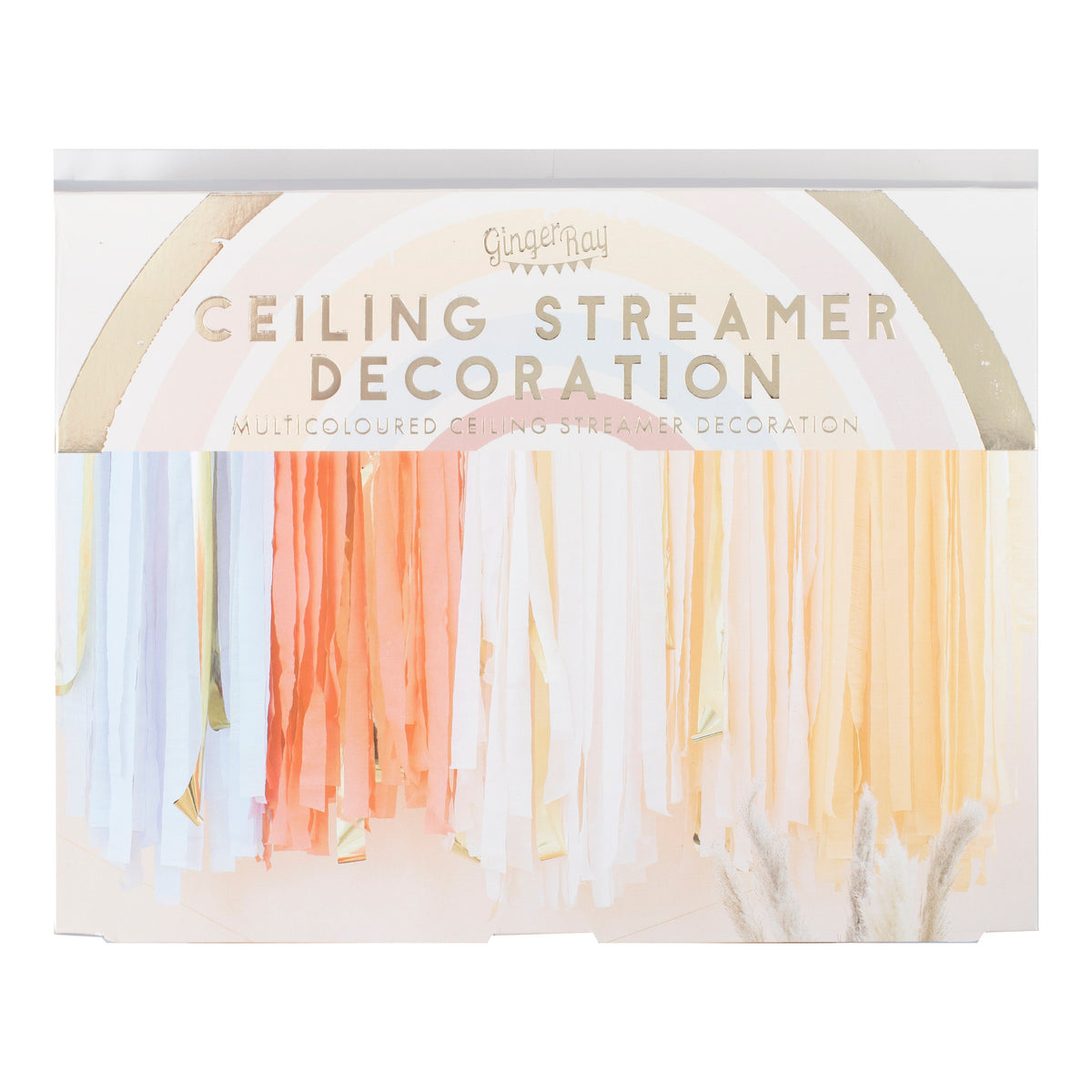 Pastel Hanging Streamer Party Backdrop- 5 Inner Pack