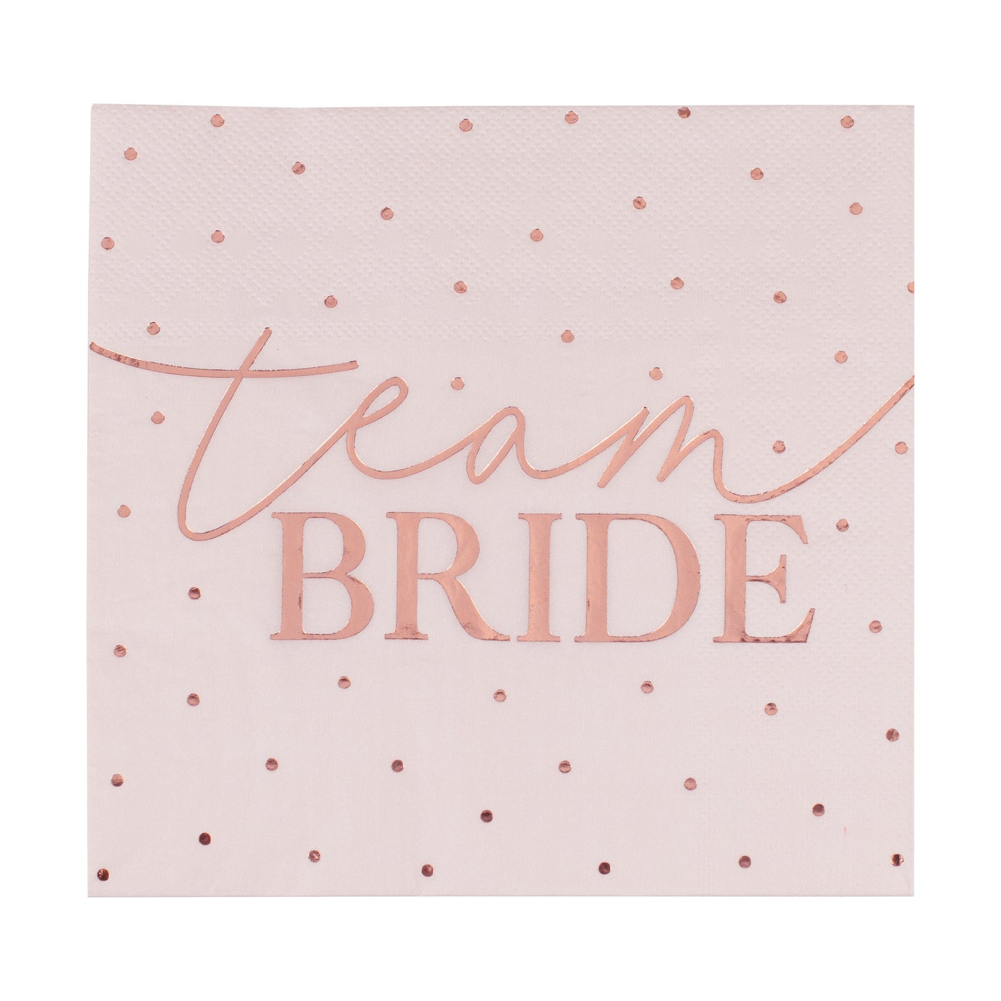 Rose Gold Foiled Hen Party Napkins- 5 Inner Pack