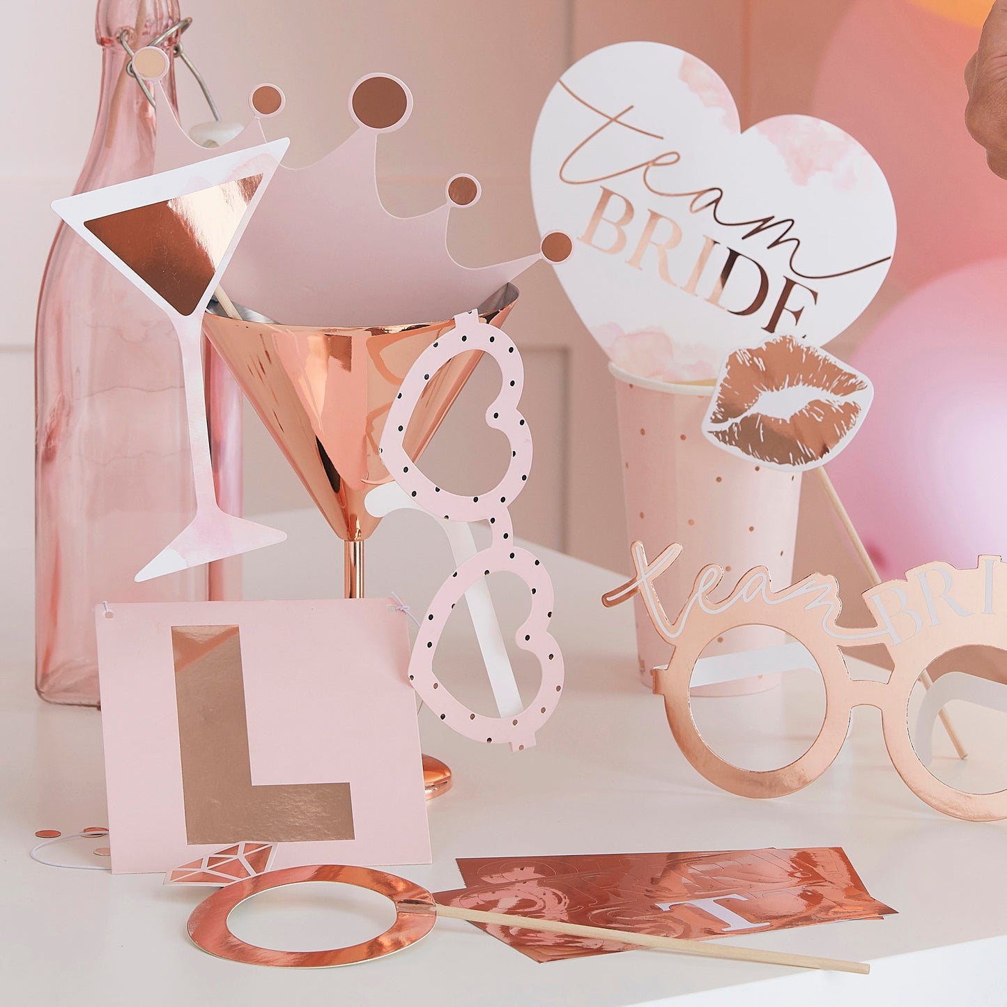 Customisable Photobooth Hen Party Props- 5 Inner Pack