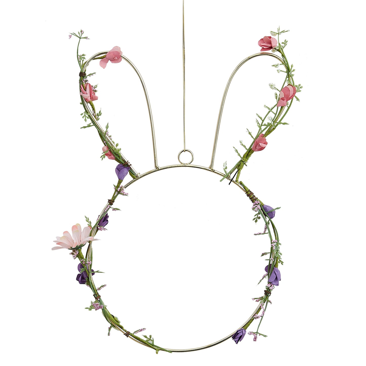 Contemporary Easter Bunny Wreath with Foliage- 5 Inner Pack
