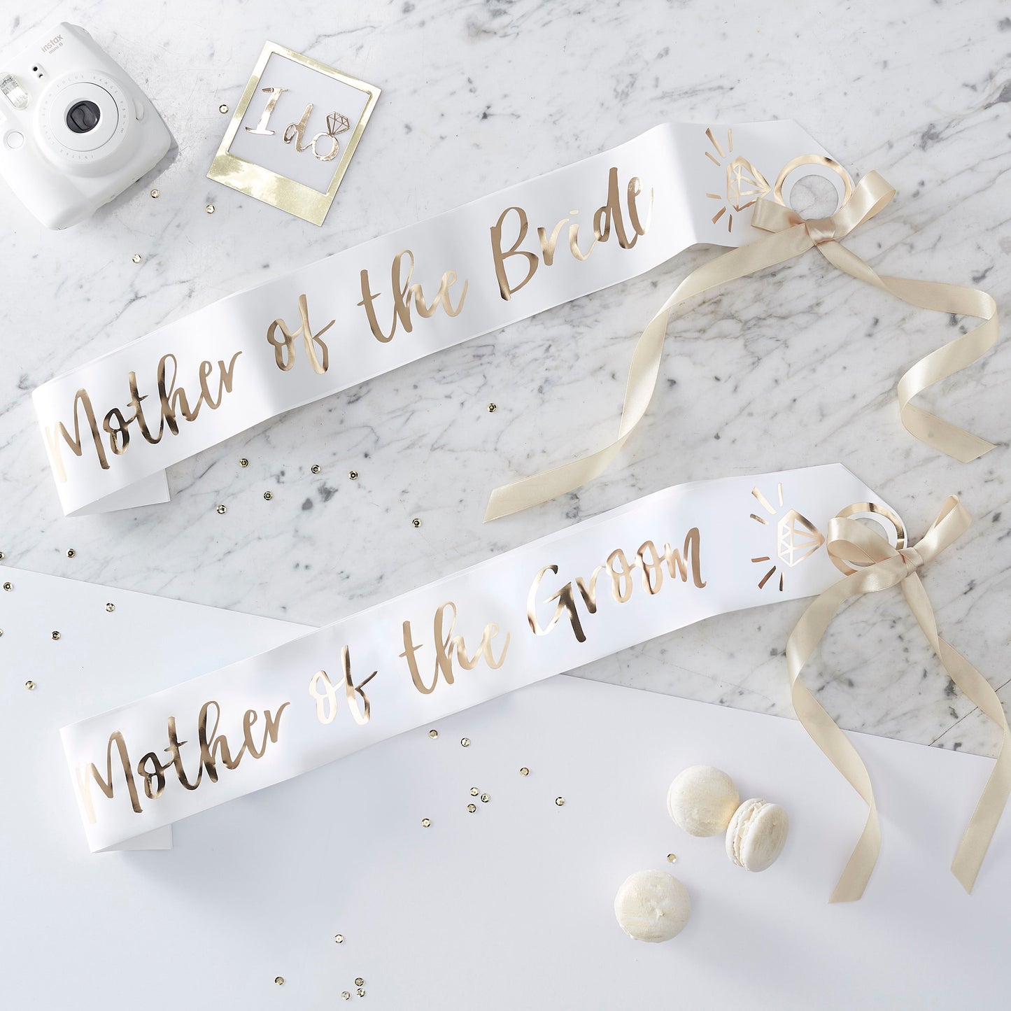 Mother of the Bride and Groom sash- I Do Crew- 5 Inner Pack